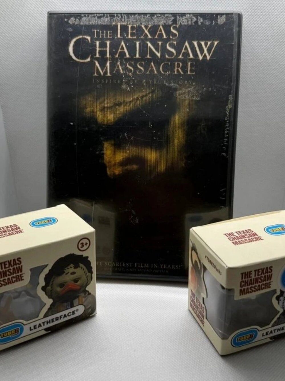 Texas Chainsaw Massacre Leatherface Tubbz + DVD Bundle